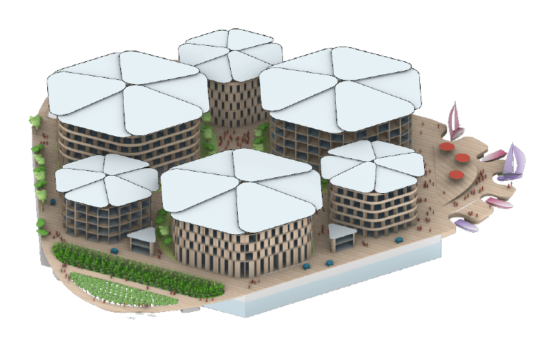 plateforme de vie rond